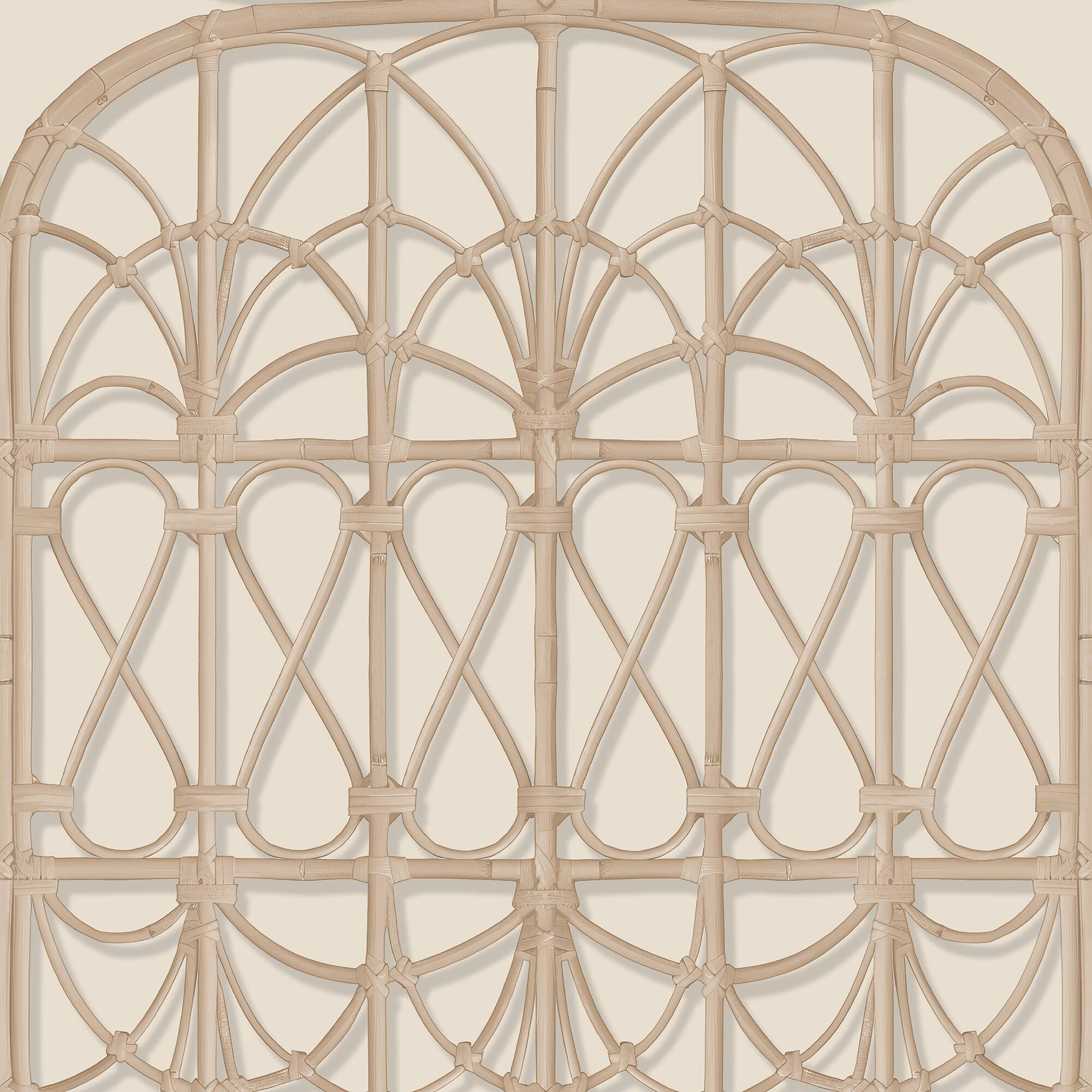 Designs Direct Lattice Rattan Panels Wallpaper